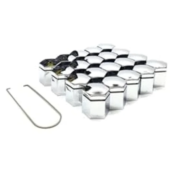 17 Mm Krom Renk Bijon Kapağı 20 Adet - Görsel 6