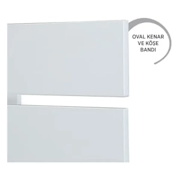 Pasific Home Huga Çift Kişilik Beyaz Yatak Başlığı 140lk / 140 Cm Baza Başlık - Görsel 9