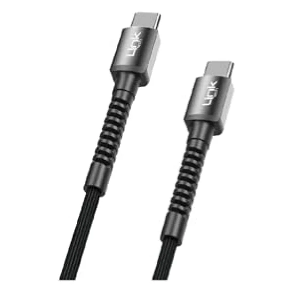 Linktech K597 3 M Siyah Type-C To Type-C Şarj Kablosu - Görsel 7