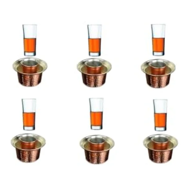 Paşabahçe Rakı Bardağı Ve Bakır Seti 12 Parça - Görsel 8
