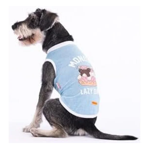 Pawstar Buz Mavi Lazy Kedi Köpek Tişörtü - Kedi Köpek Kıyafeti - Görsel 6
