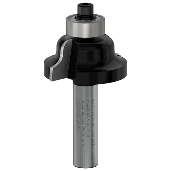 Bosch 2 608 aksesuarı 628 394 profil freze B 8 mm, R1 4 mm, B 8 mm, L 12,7 mm, G 54 mm - Görsel 5