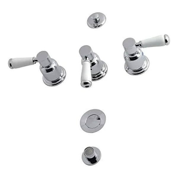 Kingston Brass KB6321DPL Paris Bide Bataryası, Parlak Krom - Görsel 3
