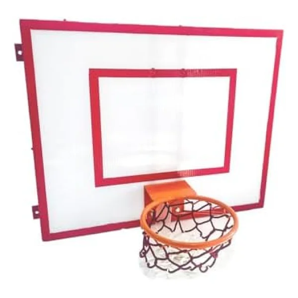 Adelinspor Mini Basketbol Potası 80 x 100 cm 10 mm Beyaz - Görsel 6