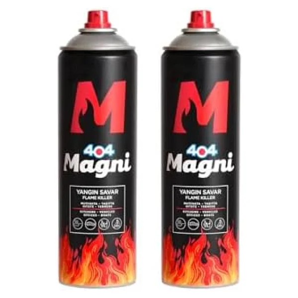 404 Magni 500 Ml 2 Adet Yangın Söndürücü Sprey - Görsel 6
