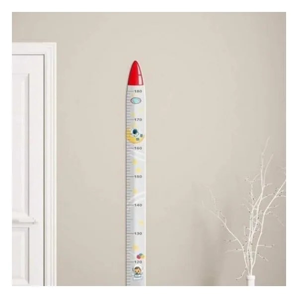 Sevimli Figürlü Çocuk Odası Boy Ölçer Sticker 180 Cm - Görsel 5