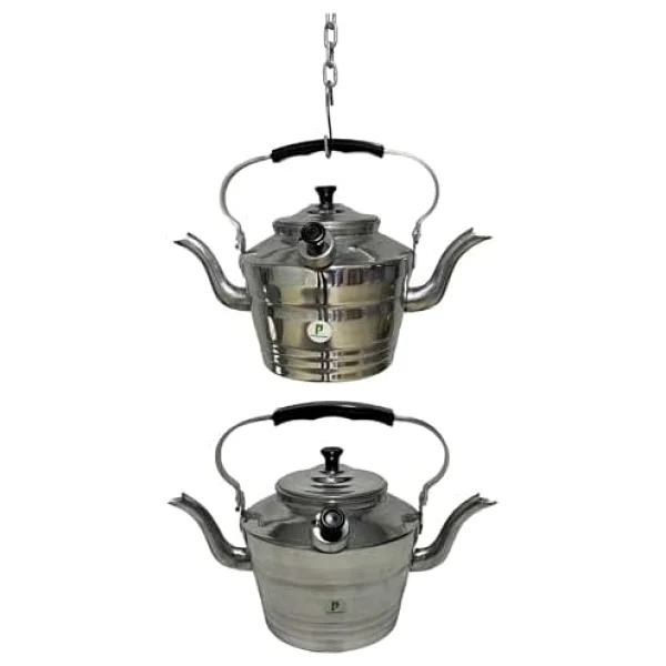 pratikoutdoor Çift Emzikli Çaydanlık, Kamp Çaydanlığı, Gara Çaydanlık Küçük Boy - Görsel 6
