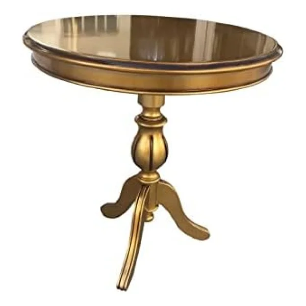 Fiskos 17379 Baba Ayak Model Parlak Kayın Arslan Ayak Mdf Parlak Gold El Yapım - Görsel 6