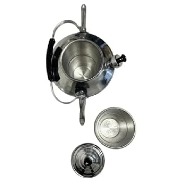 pratikoutdoor Çift Emzikli Çaydanlık, Kamp Çaydanlığı, Gara Çaydanlık Küçük Boy - Görsel 9