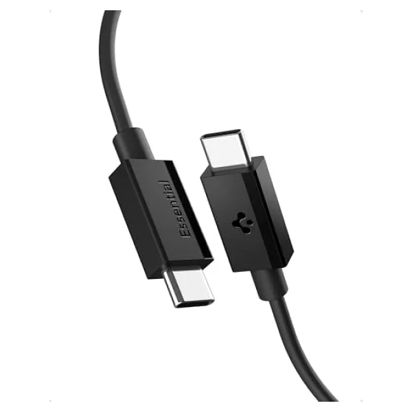 Spigen Aca08718 1 M Siyah Type-C To Type-C Hızlı Şarj Kablosu - Görsel 10