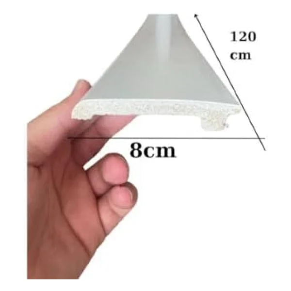 8cmx120cm Munut Pvc Süpürgelik Suya Neme Dayanıklı Pvc Parke Seramik Salon Mutfak Süpürgeliği - Görsel 5