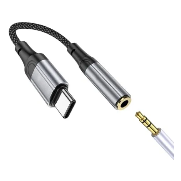 Samsung S24- S24 Fe- S24ultra- S24plus Typec Kulaklık Dönüştürücü Jack Aparat Çevirici Type-C 3.5mm - Görsel 8
