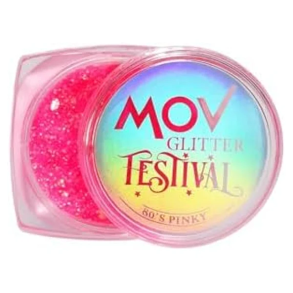 Mov Glitter Festival 80s Pinky Vücut Simi - Görsel 5