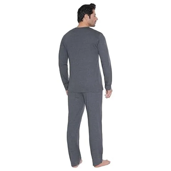 U.S. Polo Assn. Erkek Antrasit Melanj Pijama Takım - Görsel 6