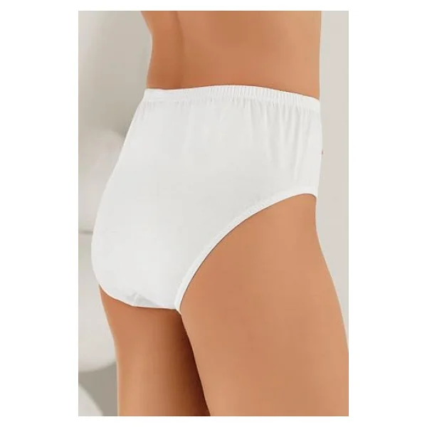 Şahinler 6 Lı Paket Kadın Külot Mb018, Beyaz, XS - Görsel 2
