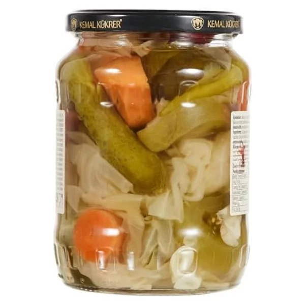 Kemal Kükrer Karışık Turşu Cam Kavanoz 650 gr - Görsel 5