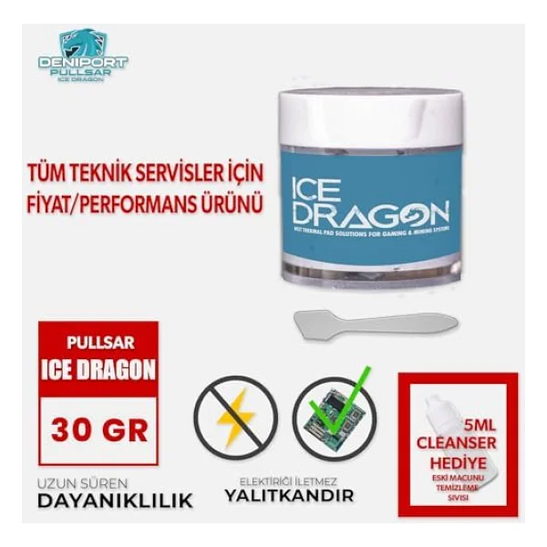 Pullsar Ice Dragon 30gr Yüksek Performans Thermal/Termal Macun - Görsel 6
