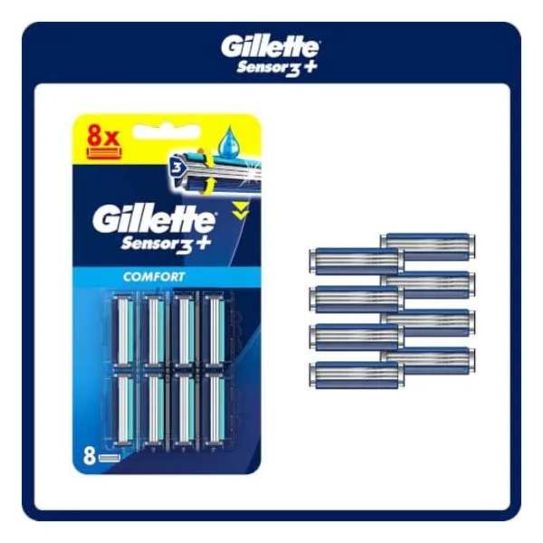 Gillette Sensor 3 8'li Yedek Tıraş Bıçağı - Görsel 2