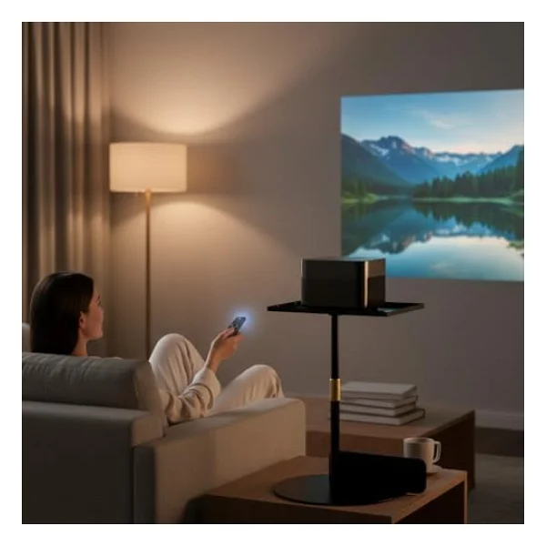 Coverzone Tepsili Ayarlanabilir Projeksiyon Standı, 24 Cm - 40 Cm Yükseklik Uzatma, Çoğu Projektör, Telefon Ve Kamera İle Uyumlu, Taşınabilir Tasarım, Yüksek Mukavemetli Alaşımlı Çelik Ty10 - Görsel 6