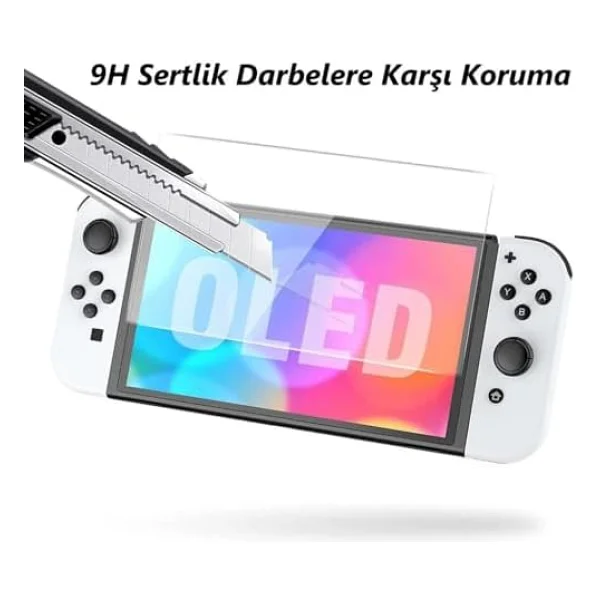 Engo Switch OLED 7 inç Mat Ekran Koruyucu Oyun Konsolu - Görsel 7