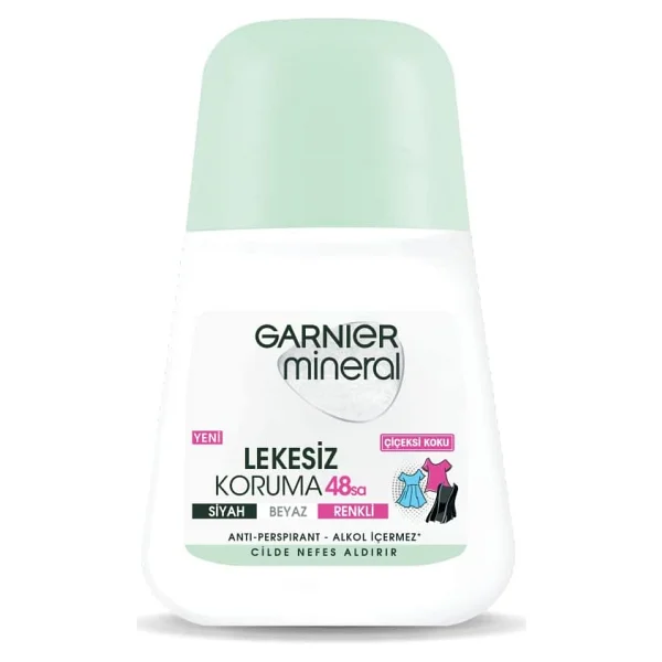 Garnier Mineral Lekesiz Koruma Çiçeksi Koku 50 ml 2 Adet Kadın Roll-On - Görsel 2