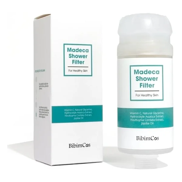 Madeca Duş Filtresi 160g - Centella Houttuynia Ekstraktlı, Musluk Suyundaki Kloru Azaltır, Cildi Besler Nemlendirir, Tüm Cilt Tipleri İçin, Vitaminli Nem Filtresi - Görsel 2