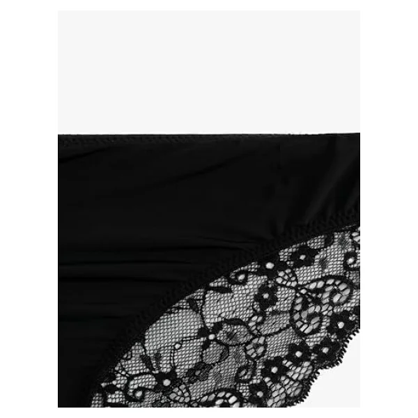 Koton Arkası Dantelli Brazilian Külot - Görsel 3