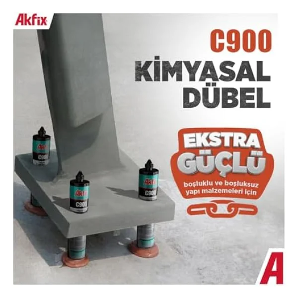 Akfix C900 345 ml Kimyasal Dübel - Görsel 9