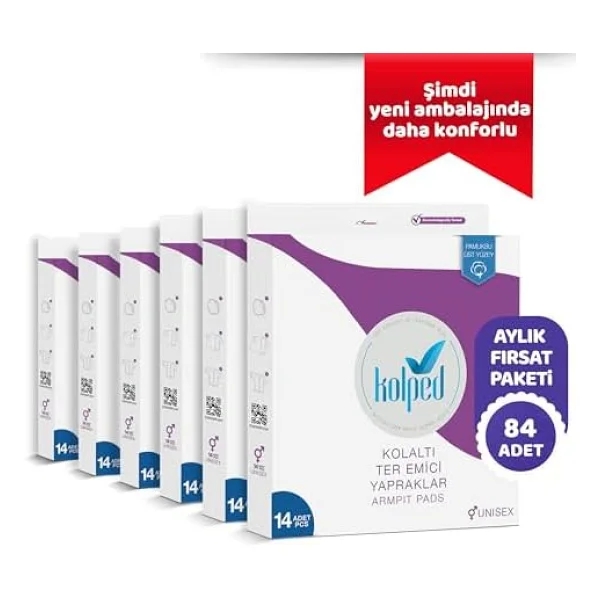 Kolped Koltuk Altı Pedi Ter Emici Yapraklar 84 Adet ( 6 Kutu) - Görsel 5