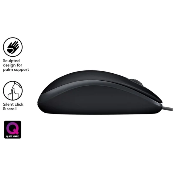 Logitech B110 910-005508 Sessiz Optik Kablolu Mouse - Görsel 5