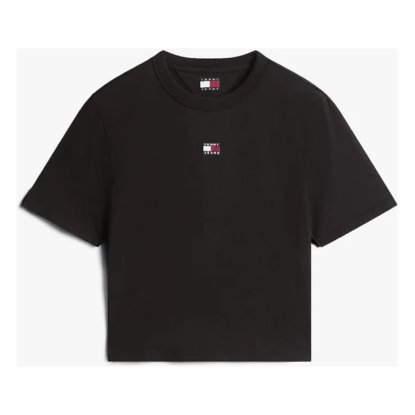 Tommy Hilfiger Jeans Boxy Badge DW0DW22202 Kısa Kollu Bisiklet Yaka Kadın Tişört - Görsel 5