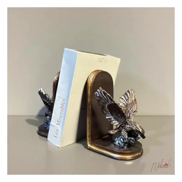 Bilgeliğin Kanatları - Phoenix Kitap Tutucu, El Yapımı Kartal, İnce Küçük Detaylar, Dekorasyon Heykeli - Mukemel Orijinal Tasarımlar - Görsel 8