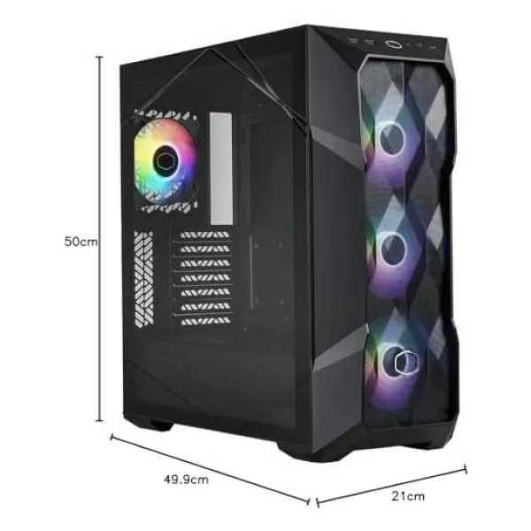 Cooler Master Masterbox Td500 V2 Td500v2-Kgnn85-Stu Argb Fanlı Siyah 850 W E-Atx Oyuncu Kasası - Görsel 5