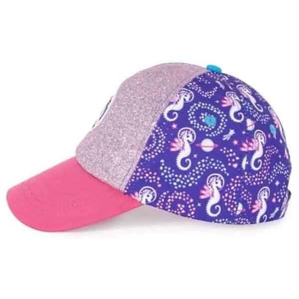 Milk&Moo Ayris 7-10 Yaş Kız Çocuk Şapkası - Unicorn Temalı, Simli Pembe Ve Mor Renkli, Ayarlanabilir Ve Nefes Alabilir Tasarım - Görsel 8