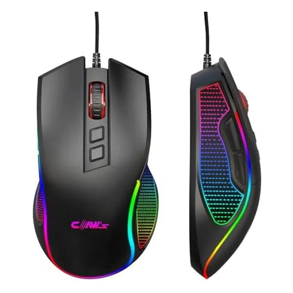 Claws Crossfire V1 RGB Makrolu Optik Kablolu Oyuncu Mouse - Görsel 7