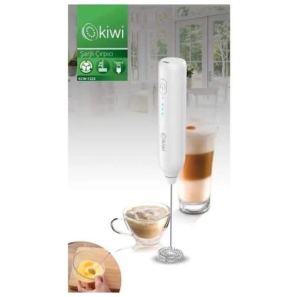 Kiwi Kcw-1223 Beyaz Süt Köpürtücü - Görsel 3