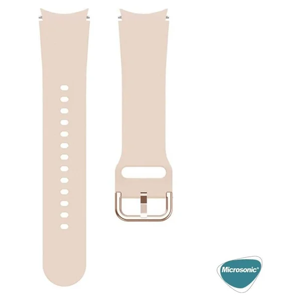 Microsonic Samsung Galaxy Watch 4 Classic 46mm Turuncu Solid Silikon Kordon - Görsel 3