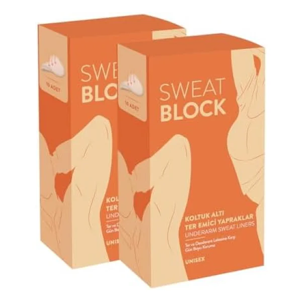 Sweat Block Koltuk Altı Ter Pedi Ter Emici Yapraklar 2'li Set - Görsel 2