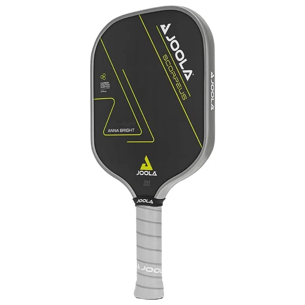 JOOLA Anna Bright Scorpeus Pickleball Paddle w/Artırılmış Güç ve Hissetme için Ücretli Yüzey Teknolojisi - Daha Büyük Tatlı Nokta ile Tamamen Kaplanmış Karbon Fiber Turşu Küreği - USAPA Onaylı. 14 mm - Görsel 2