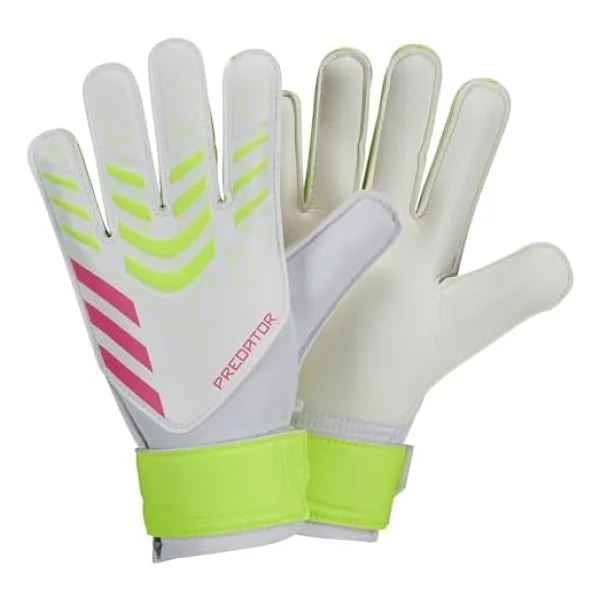 adidas Pred Gl Trn J gençler, erkek ve kız çocukları için futbol kaleci eldiveni, beden 4,5, beyaz - Görsel 2