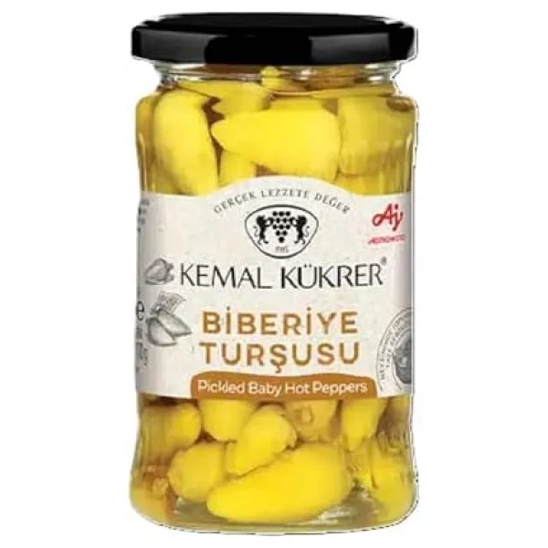 Kemal Kükrer Biberiye Turşusu Cam Kavanoz 350 cc - Görsel 2