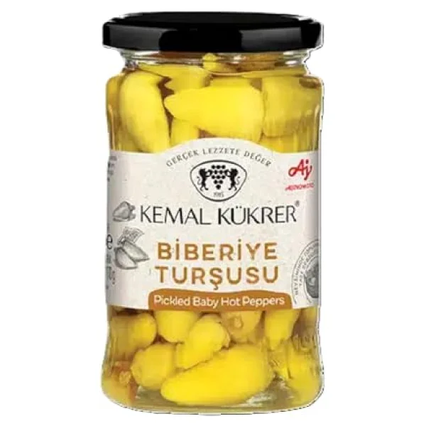 Kemal Kükrer Biberiye Turşusu Cam Kavanoz 350 cc - Görsel 5