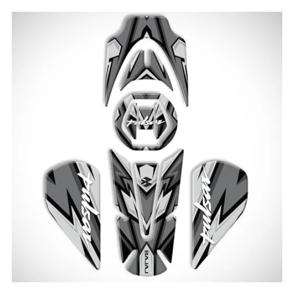 Bajaj Pulsar Ns 200 2011-2020 Uyumlu Tank Pad Set Gri - Görsel 2