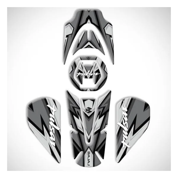 Bajaj Pulsar Ns 200 2011-2020 Uyumlu Tank Pad Set Gri - Görsel 6