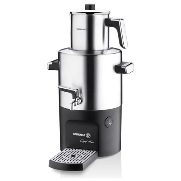 Korkmaz A844 Çayşef Home Inox Satin 2000 W Çelik Semaver - Görsel 2