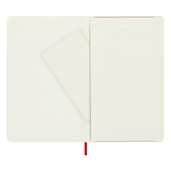 Moleskine Classic Squared Paper Notebook, Soft Cover and Elastic Closure Journal, Color Scarlet Red, Size Large 13 x 21 A5, 192 sayfa - Görsel 5