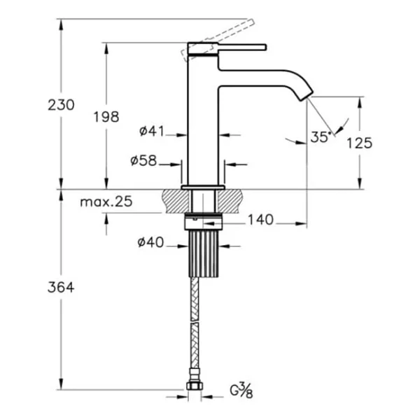 Artema Minimax Round A4353229 Soft Bakır Yüksek Lavabo Bataryası - Görsel 2