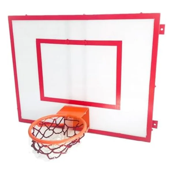 Adelinspor Mini Basketbol Potası 80 x 100 cm 10 mm Beyaz - Görsel 5