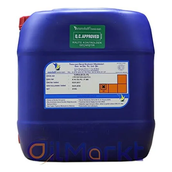 Eurolub Dl-Pg 25 Kg Piston Yağı - Görsel 2