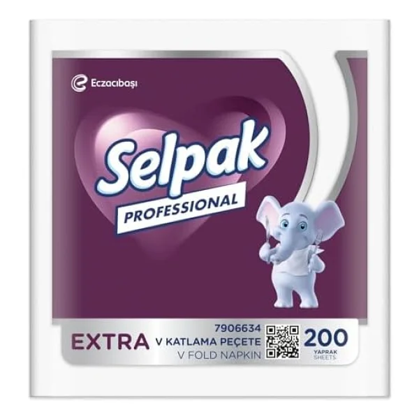Selpak Prof Pro Ekstra 200x24 V Kat.Peçete - Görsel 9